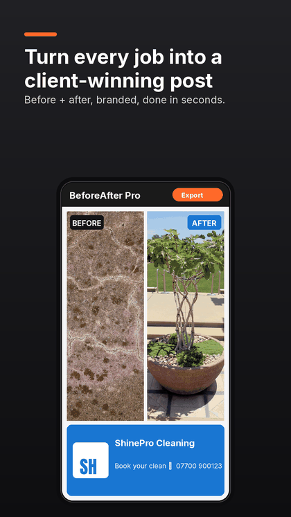 BeforeAfter Pro main screen